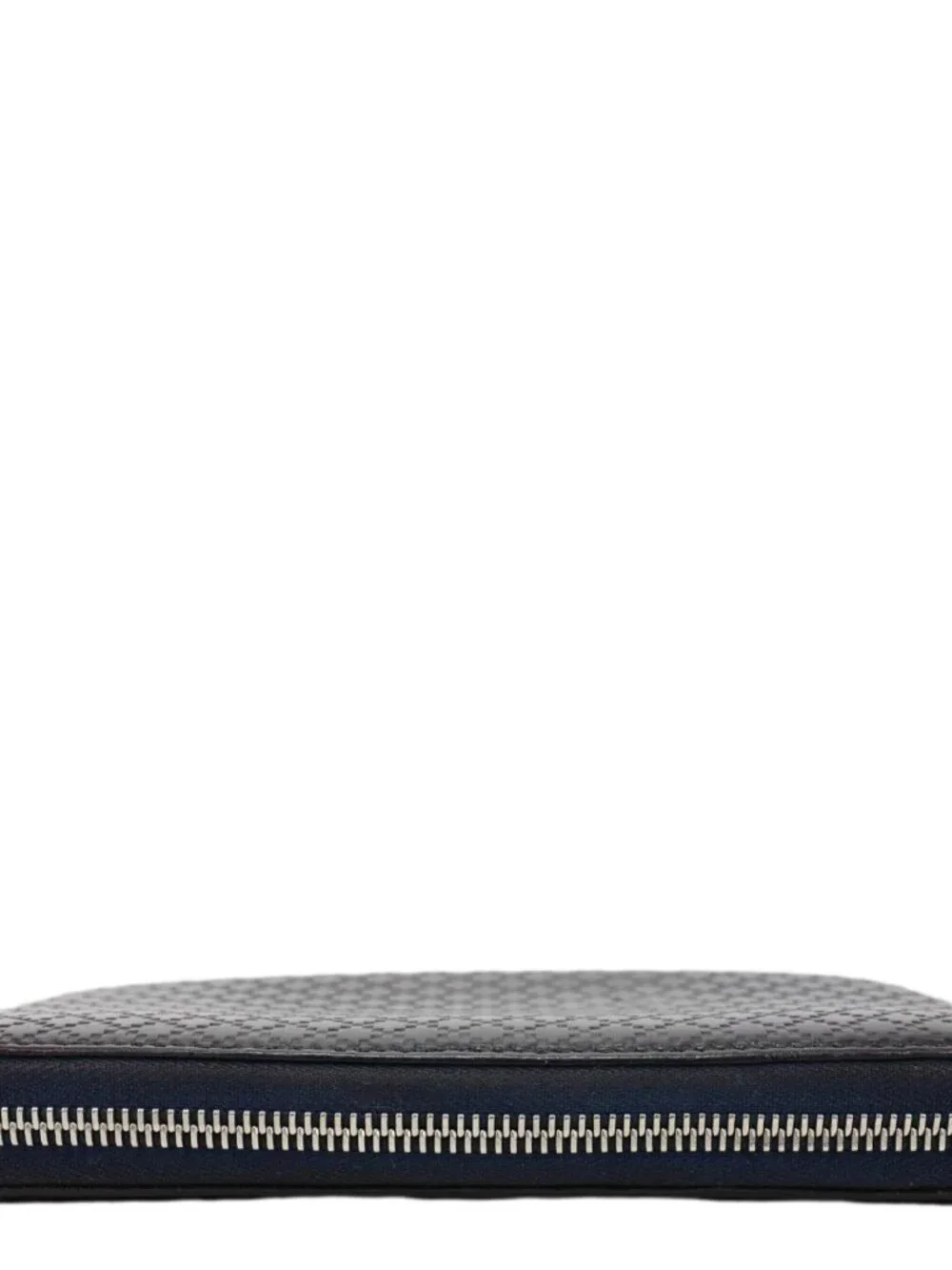 Gucci  Diamante Leather Long Wallet Navy Blue 307990